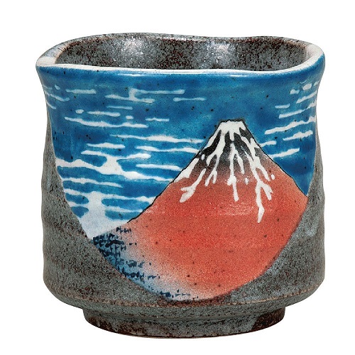 Teacup with Mount Fuji Design 