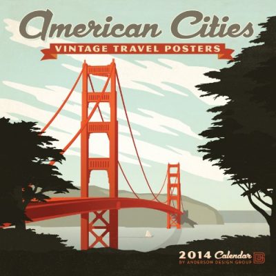 2014 American Cities - Vintage Posters Wall Calendar