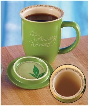 You Are An Amazing Woman Green Ceramic Mug by Abbey Press