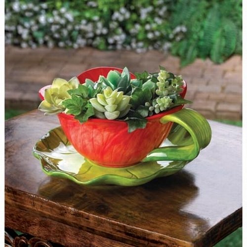Water Lily Pad Flower Herb Pot Planter - Gifts for mom