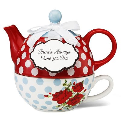 Pavilion Gift You and Me Tea for One Teapot Set by Jessie Steele