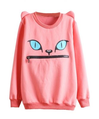 Zip Mouth Cat Sweater