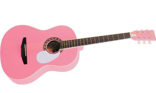 Rogue Starter Acoustic Guitar Pink - Good Music Gifts for Kids