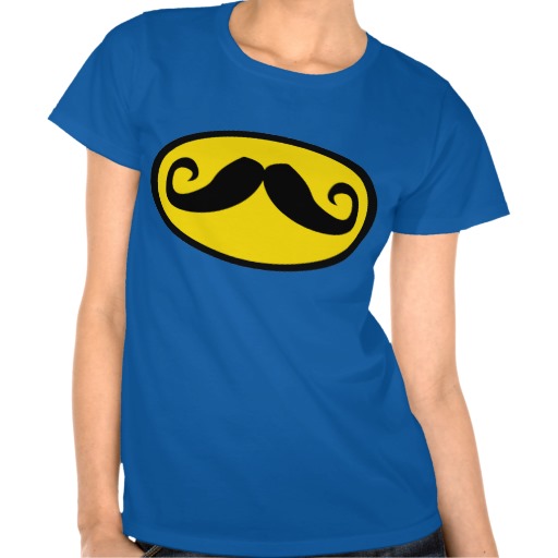 Bat Mustache T Shirt for Women