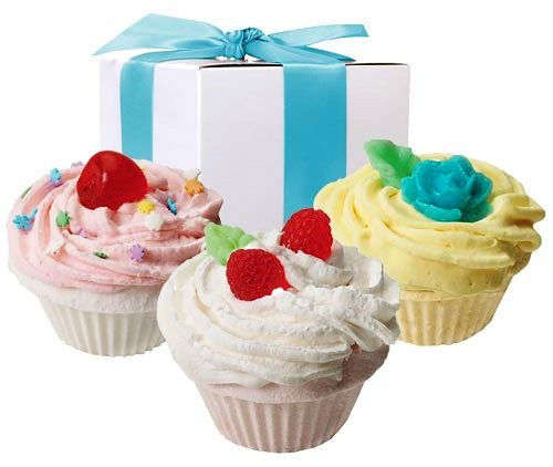 Fizzy Baker Cupcake Trio Bath Bomb Gift Box