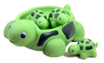 Turtle Family Bath Sets(set of 4) - Floating Bath Tub Toy (1st Birthday Gift Ideas For Boys and Girls)