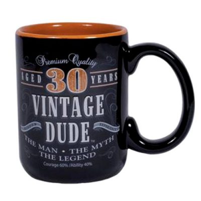 30th Birthday Vintage Dude Coffee Mug - 30th Birthday Gifts for Him