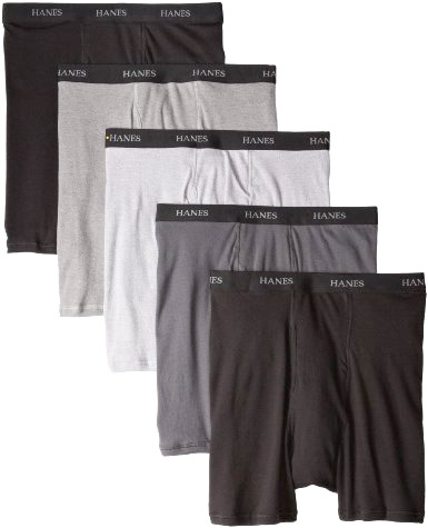 Hanes Men's Classics 5 Pack Boxer Brief, Assorted - Valentines Day Gift Ideas for Husband