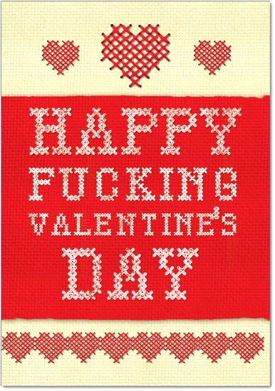 Happy F*cking Valentines Valentine's Day Humor Paper Card - Funny Valentines Day Gifts