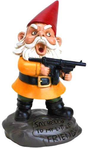 Scarface Garden Gnome - Funny Valentines Day Gifts