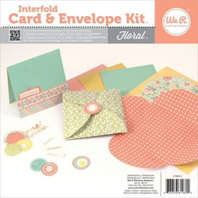 Interfold Card and Envelope Kit â Floral