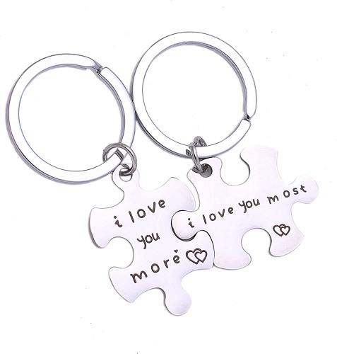 Love Quote Couple Keychains