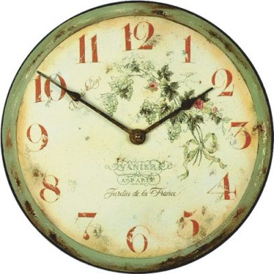 French Vineyard Vintage Decor Clock