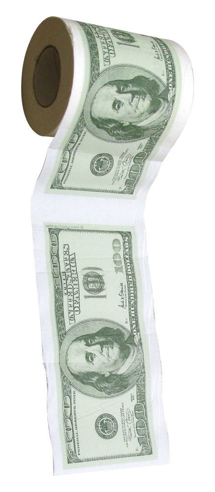 Funny Toilet Paper - $100 Bills
