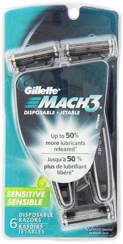Gillette Mach3 Sensitive Men's Disposable Razor