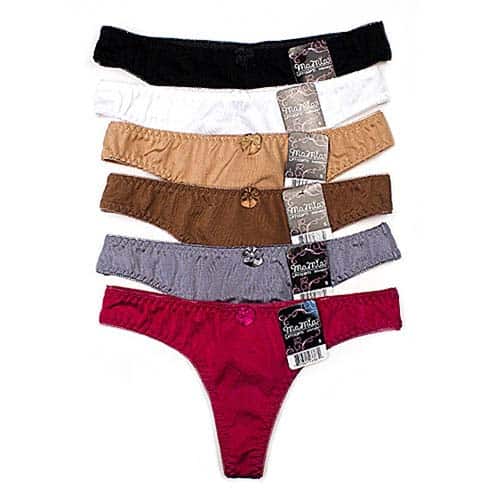 Mamia Women's Frenzy Neutral & Transitional Tone Thongs (12 Pack)