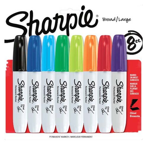 Sharpie Chisel Assorted 8 Pack - Back to School Teacher Gifts