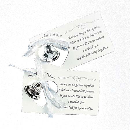 Silver Wedding Mini Bell Decorations Favors