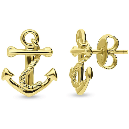 anchor design earrings