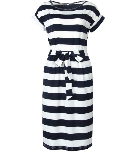 Maritime Style Stripes Dress