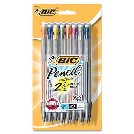BIC Mechanical Pencil with Colorful Barrels