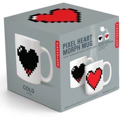 Heat-sensitive Pixelated Heart Mug
