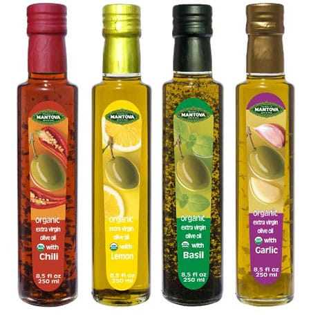 Mantova Garlic,Basil,Chili,Lemon Organic Extra Virgin Olive Oil - Best Anniversary Gifts for Parents