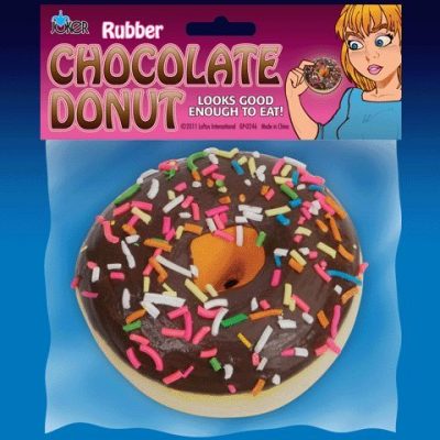 Rubber Chocolate Donut Prank