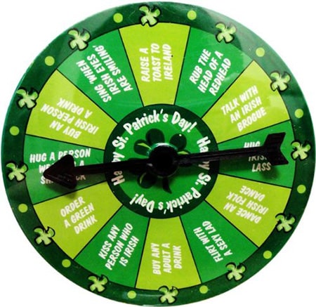St. Patrick's Day Pin & Spin Drinking Game