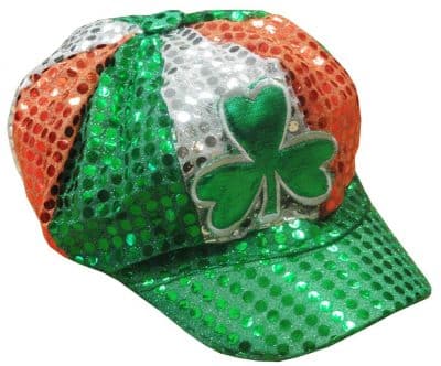St. Patrick's Day Tri Color Sequin Shamrock Hat