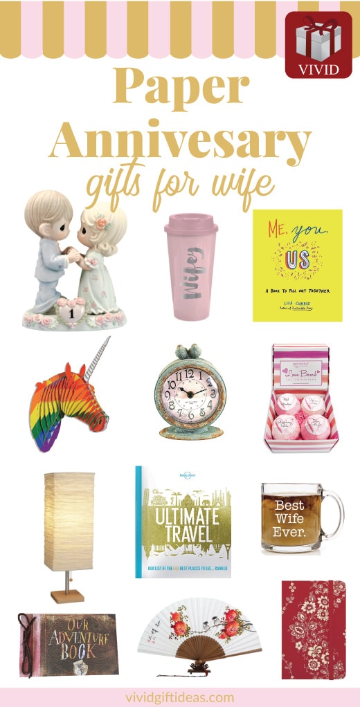 Paper Anniversary Gifts for Her | 1st wedding anniversary gifts for wife