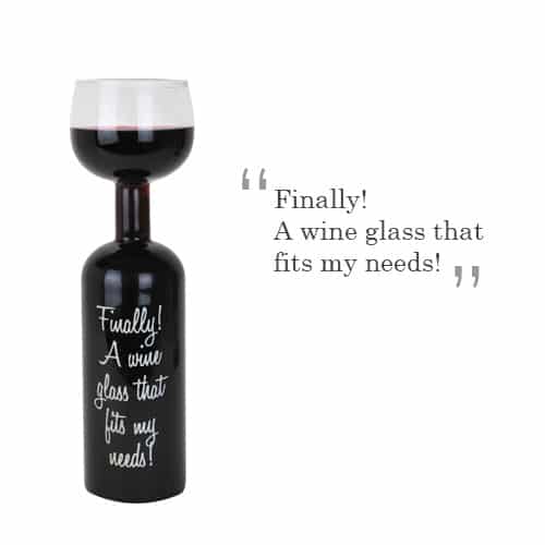Big Mouth Toys Ultimate Wine Bottle Glass