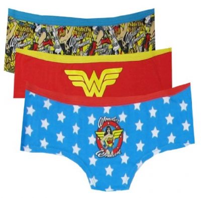 DC Comics Wonder Woman 3 Pack Hipster Briefs for women