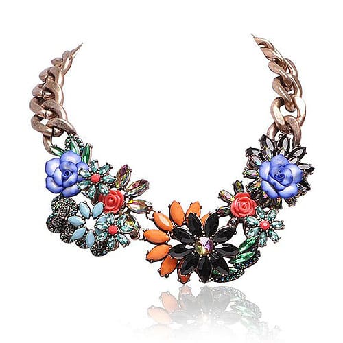 Jane Stone Floral Necklace