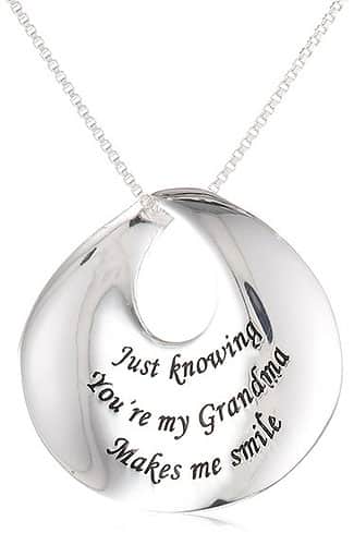 Just Knowing You're My Grandma Makes Me Smile - Pendant Necklace