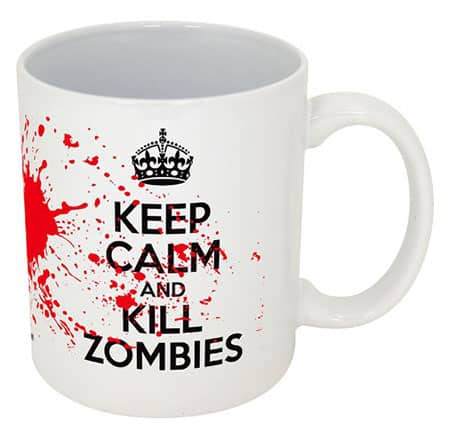 Keep Calm and Kill Zombies-- Funny Coffee Mug