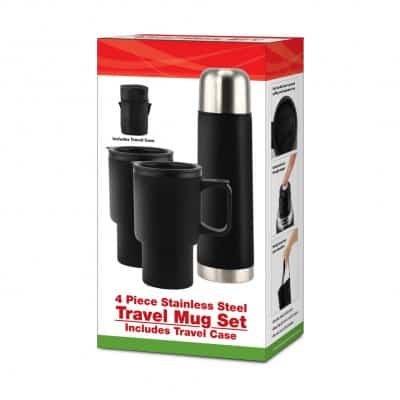 Stainless Steel Travel Mug Set