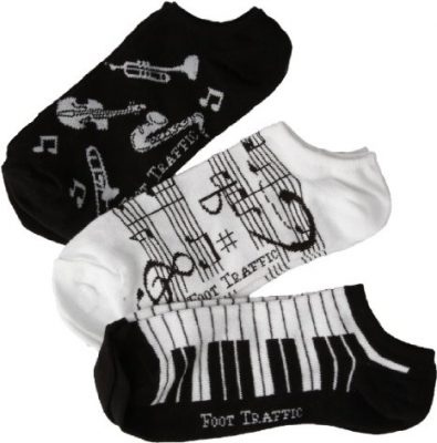 Foot Traffic Women's Music Ankle Socks 3-Pack