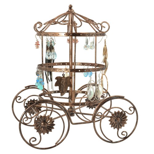 Cinderella Rotating Carriage Jewelry Display Stand