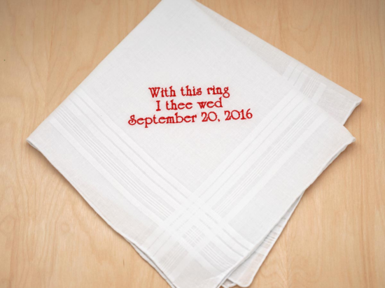 Couple Wedding Handkerchiefs