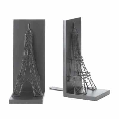 Paris Eiffel Tower Black Bookends