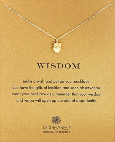 Dogeared Reminder Wisdom Wise Owl Pendant Necklace (Retirement Gifts For Teachers)