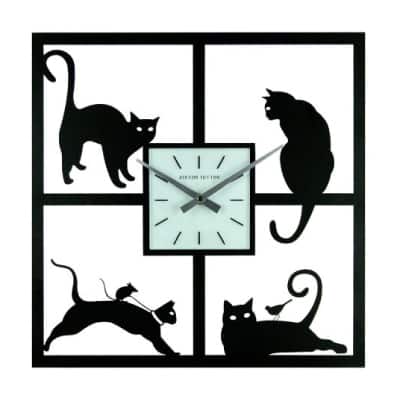 Ashton Sutton Four Cats Wall Clock