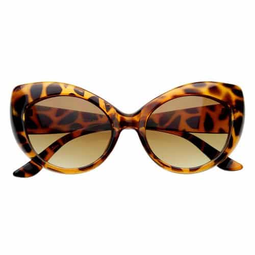 Vintage Inspired Bold Retro Cat Eye Sunglasses
