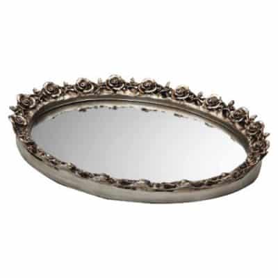 Taymor Antique Oval Mirror Trays