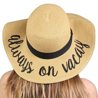 Always On Vacay Sun Hat- Retirement gifts for women