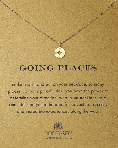 Dogeared Going Places Compass Necklace - Retirement Gift Ideas For Women