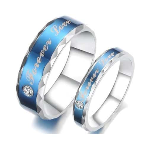 going away gift ideas for boyfriend - Blue Titanium Promise Ring