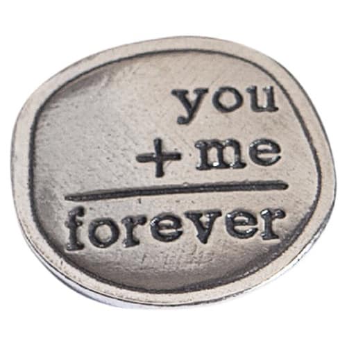 going away gift ideas for boyfriend - Crosby & Taylor Pewter Sentiment Coin