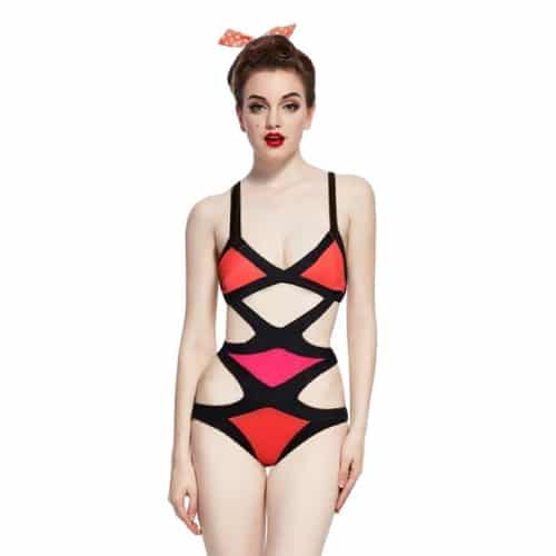 Young Aloud Bandage Strapped One-Piece